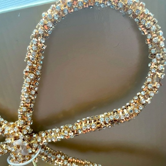 Christian Siriano gold gemstone tree topper bow - Picture 5 of 6